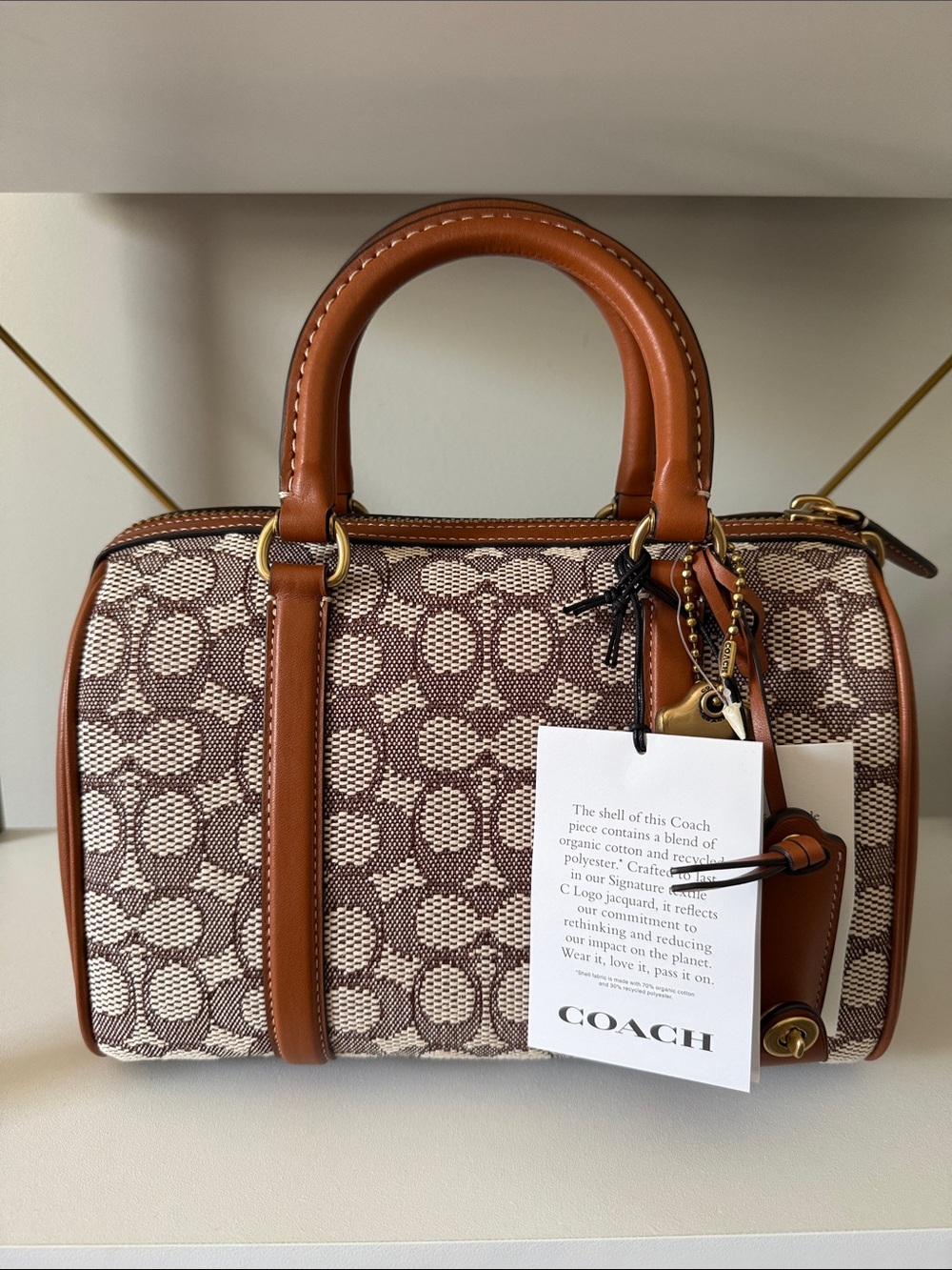 Coach Ruby Satchel in Signature Textile Jacquard